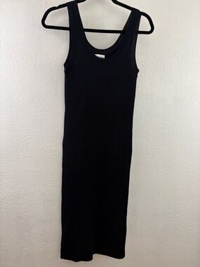 The Drop Women's Yasmin black tank top dress size S